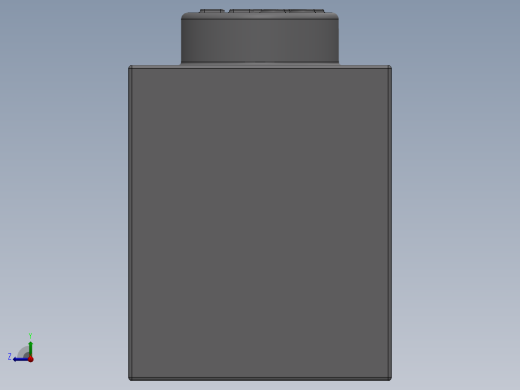 乐高套装 4421基本积木-4211389 - 3005 Medium Stone Grey Brick 1 x 1.SLDPRT右视缩略图