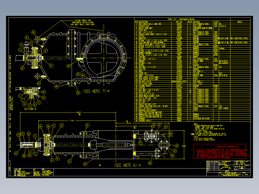 36英寸法兰式闸阀(伞齿轮启闭机构)