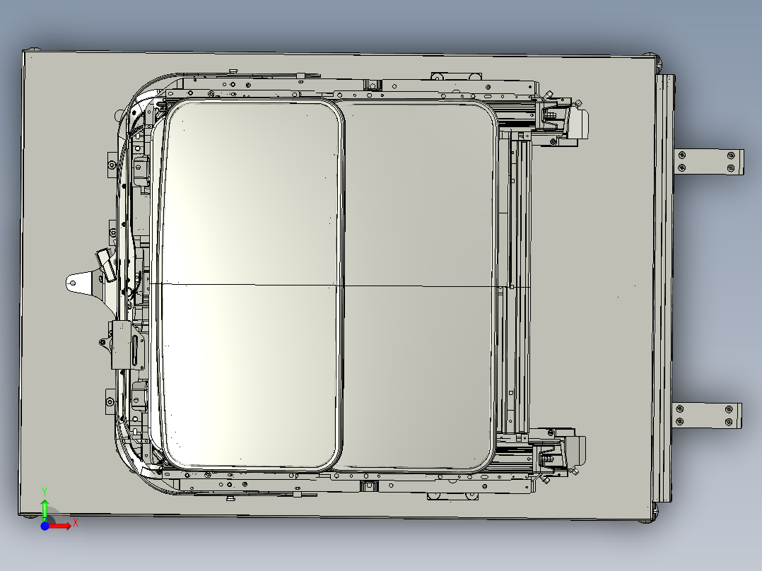 OP160布朗汽车天窗生产线前视图