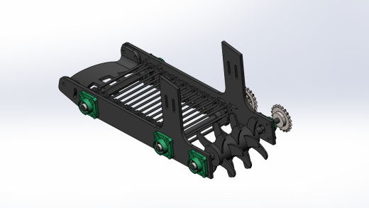 一种用于大葱收获的挖掘装置三维sw模型缩略图
