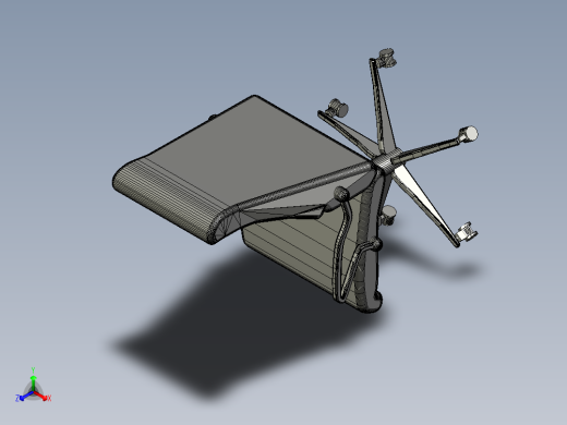 office-arm-chair-michel-man-办公椅正等轴测缩略图