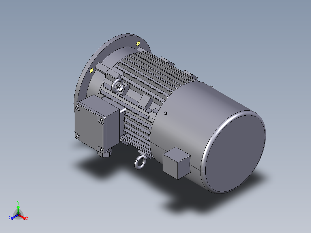 西门子电机7.5KW,2P,B5主视图