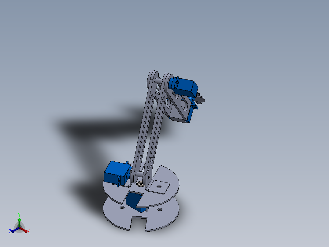 机械臂正等轴测图