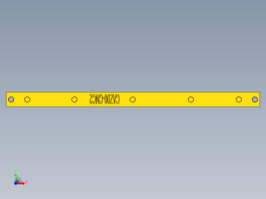 CAJ00-笔记本CNC工装夹具三维模型CNC2前视图