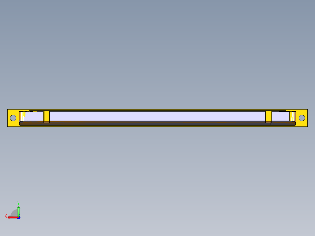CAJ00-笔记本CNC工装夹具三维模型CNC2后视图