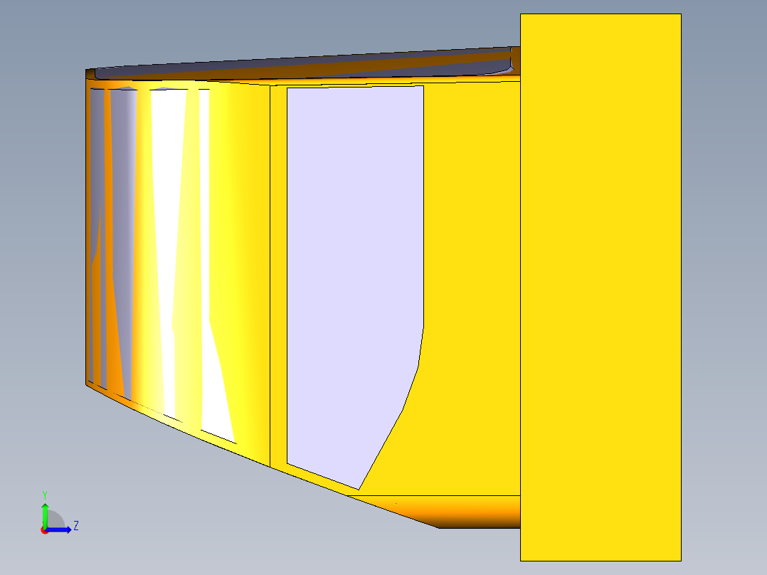 CAJ00-笔记本CNC工装夹具三维模型CNC2左视图