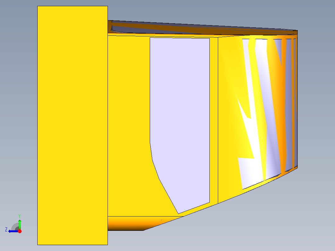CAJ00-笔记本CNC工装夹具三维模型CNC2右视图