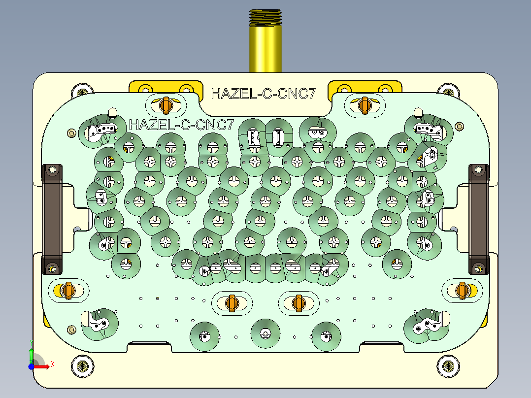 HAZEL-C-笔记本CNC工装夹具三维模型CNC7-0613前视图