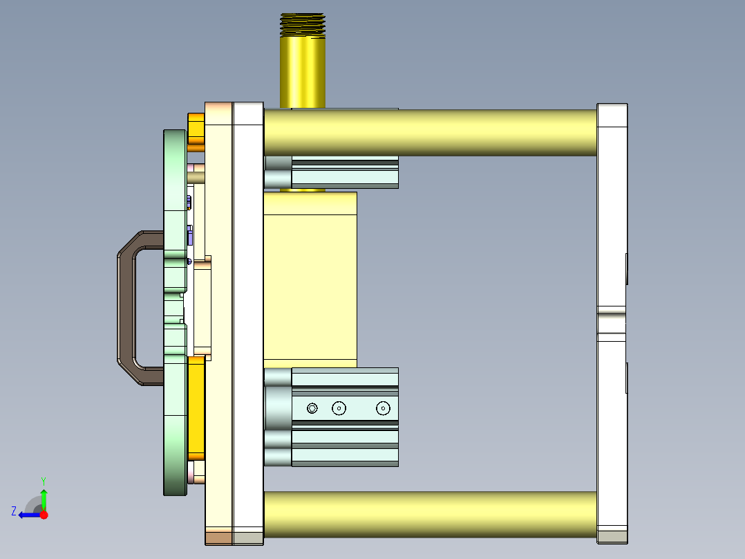 HAZEL-C-笔记本CNC工装夹具三维模型CNC7-0613右视图