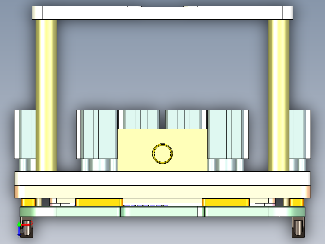 HAZEL-C-笔记本CNC工装夹具三维模型CNC7-0613俯视图