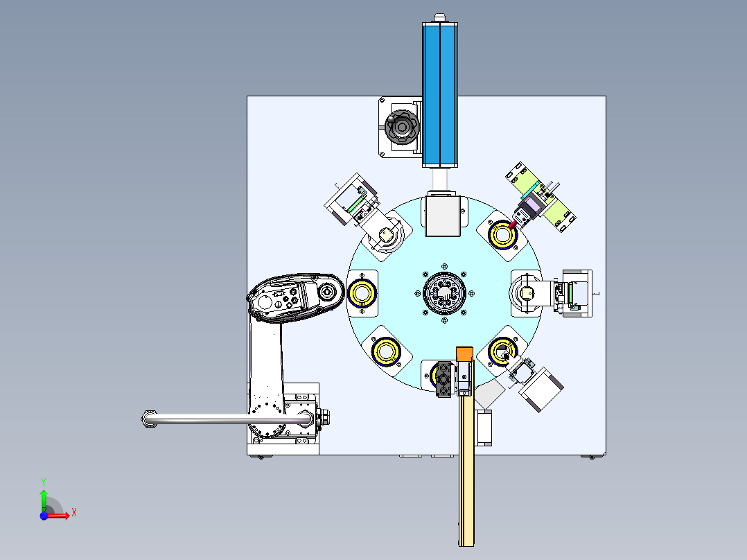 二维码打码扫码测量机台sw21可编辑前视图