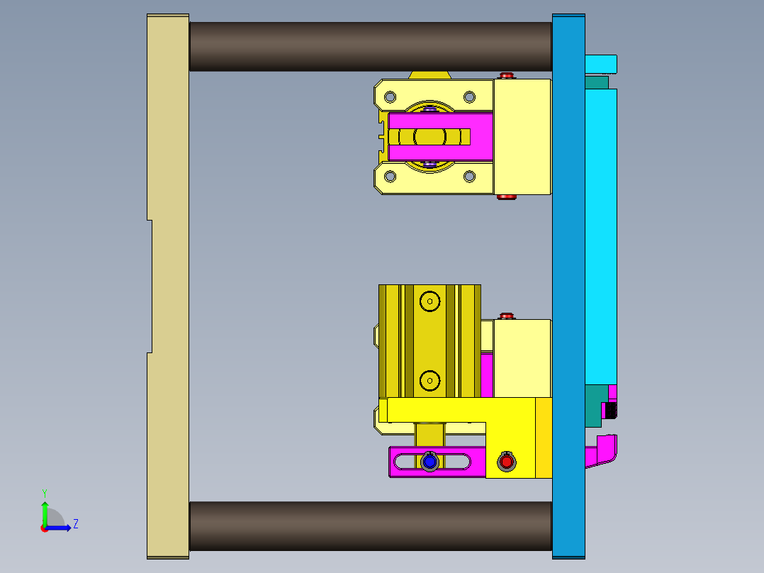 EDC30-A-笔记本CNC工装夹具三维模型CNC0-190125左视图