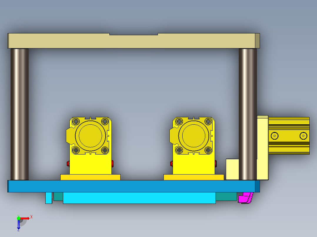 EDC30-A-笔记本CNC工装夹具三维模型CNC0-190125俯视图