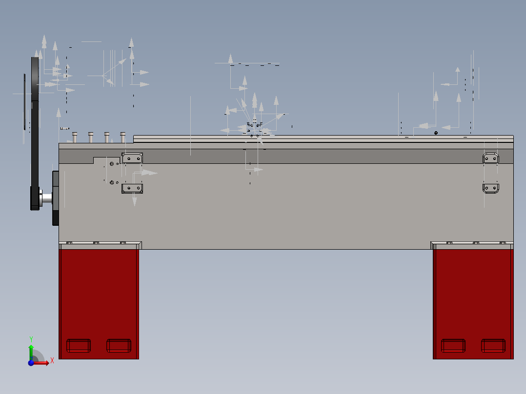 SW格式6140数控车床3D模型图纸 Solidworks设计前视图