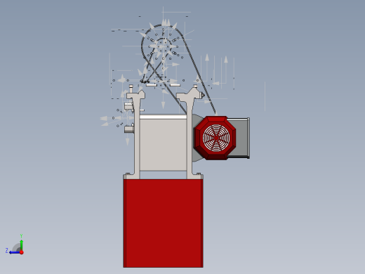 SW格式6140数控车床3D模型图纸 Solidworks设计右视缩略图