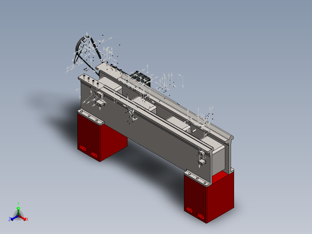 SW格式6140数控车床3D模型图纸 Solidworks设计正等轴测图