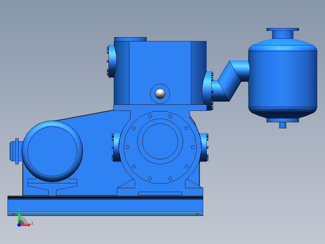 泵、水泵、X-100B旋片真空泵(上海高鹏)前视图