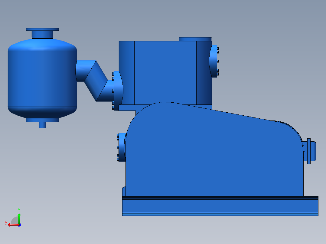 泵、水泵、X-100B旋片真空泵(上海高鹏)后视图