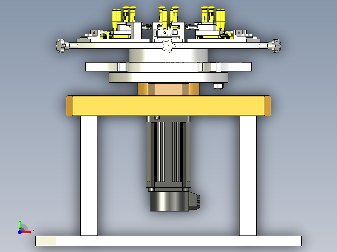 汽车零部件定位工装前视图