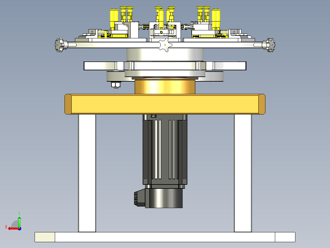 汽车零部件定位工装后视图