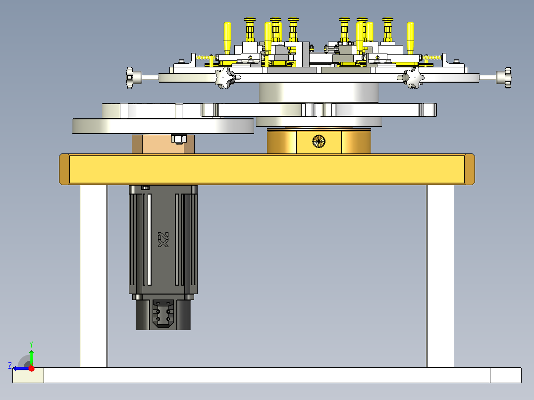 汽车零部件定位工装右视图