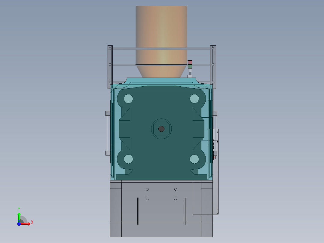 注塑模具、模具前视图