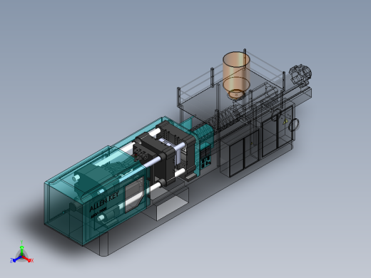 注塑模具、模具正等轴测缩略图
