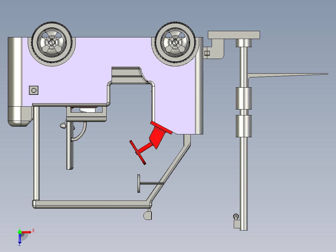 B2004853-叉车设计俯视图