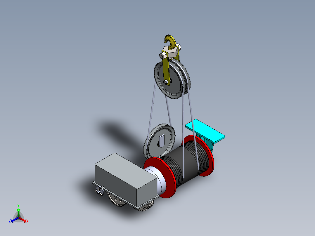 起重机-1(49)正等轴测图