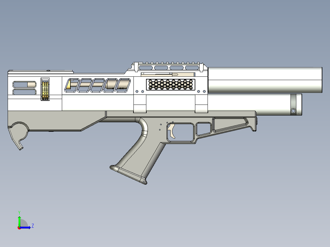 中握中拉电磁击锤pcp左视图