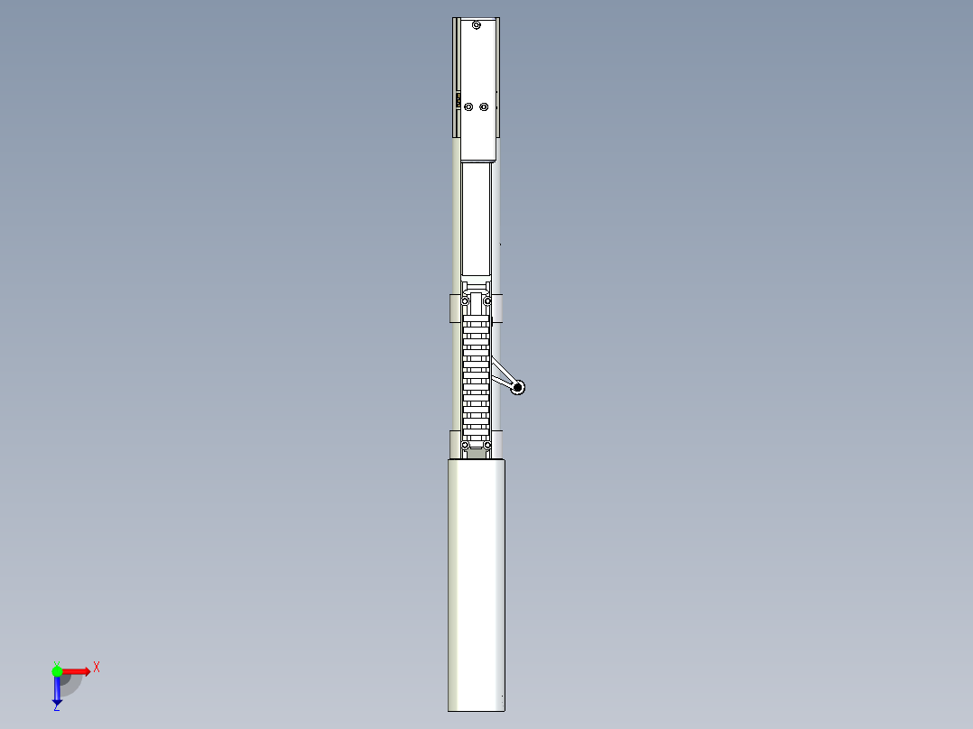中握中拉电磁击锤pcp俯视图