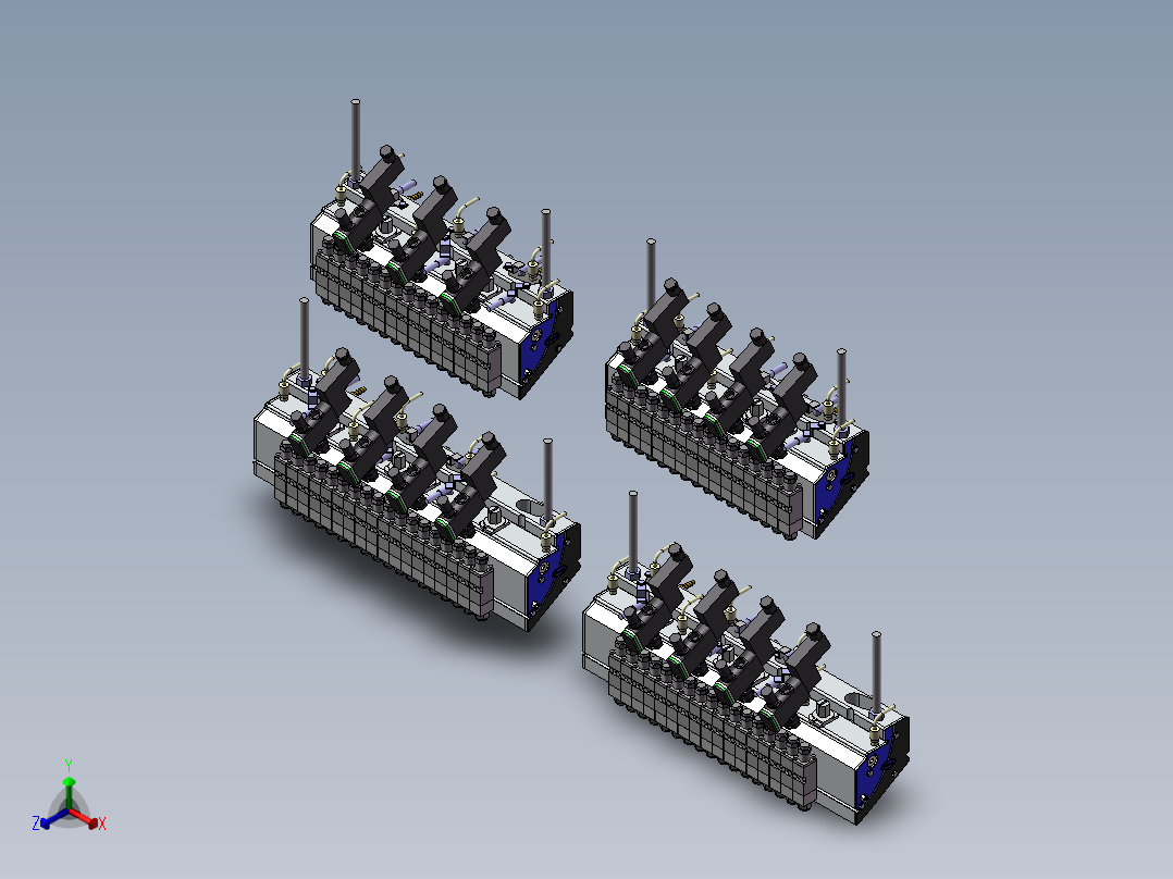 4款E-400 电动涂抹器正等轴测图