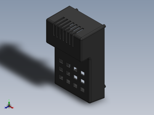 外壳盖正等轴测缩略图