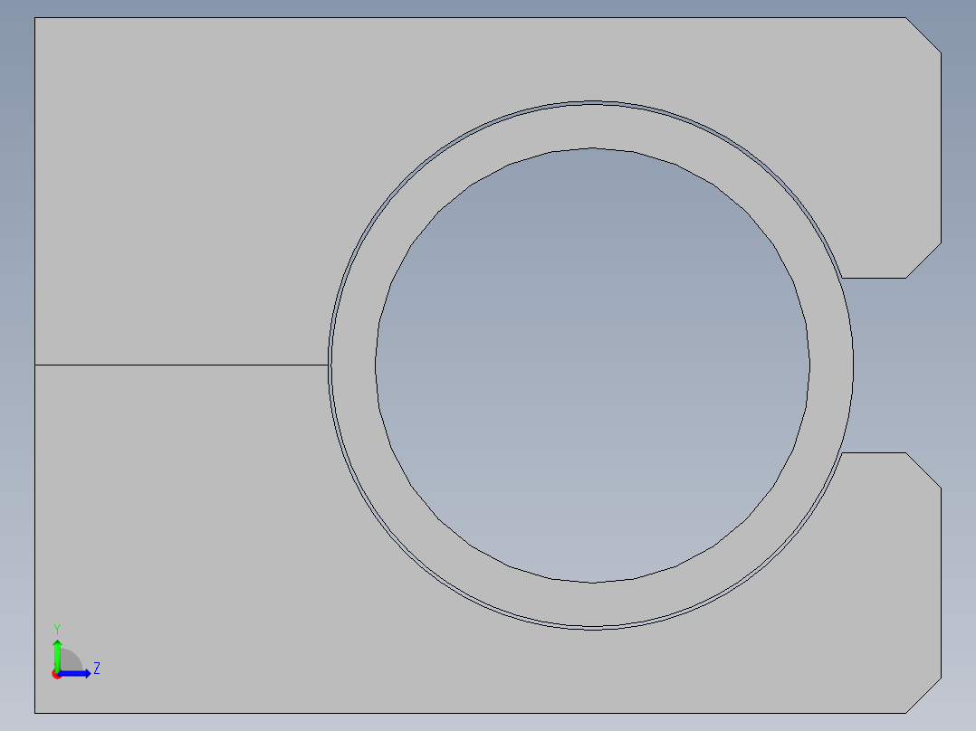 精密切割夹具 - 30mm 轴左视图