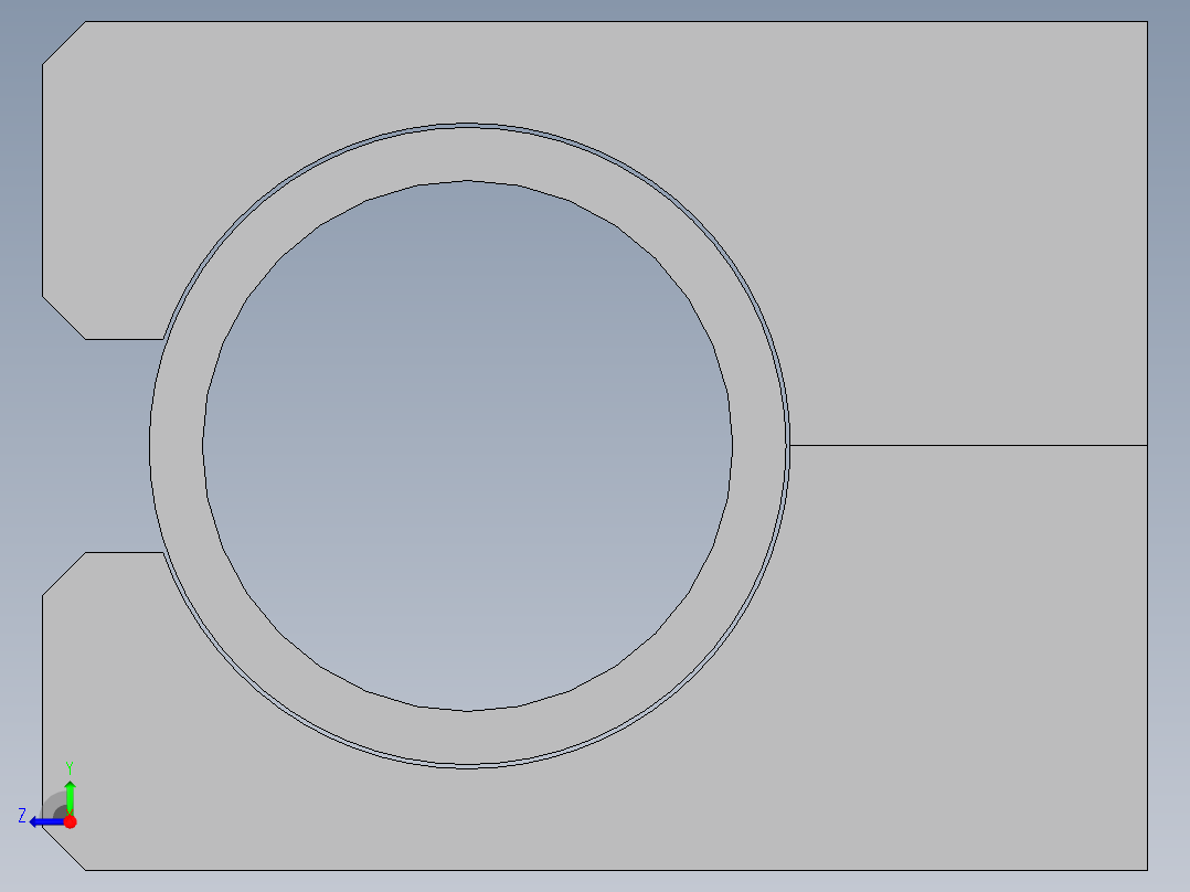 精密切割夹具 - 30mm 轴右视图