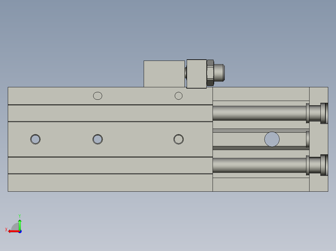 HLQ25X75SAS_DS1-H滑台气缸后视图