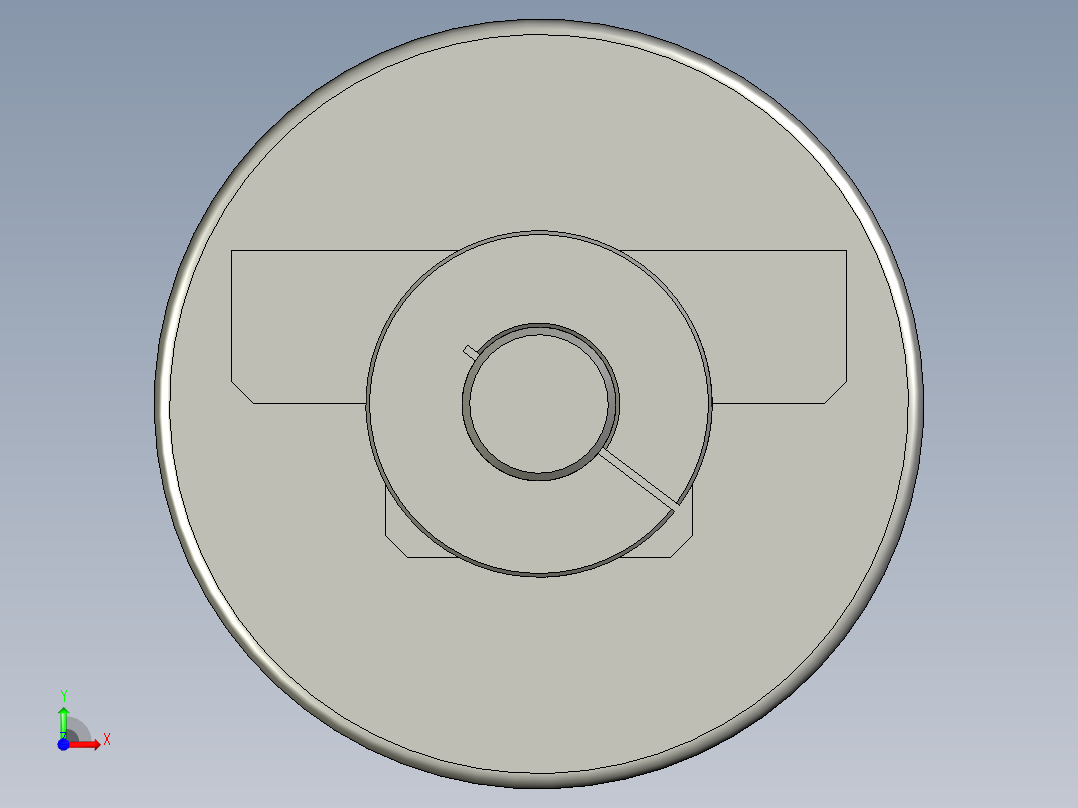 YBD0008隔膜定位组件前视图