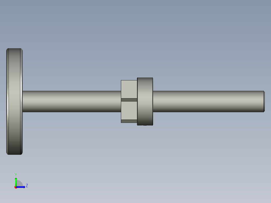 YBD0008隔膜定位组件左视图
