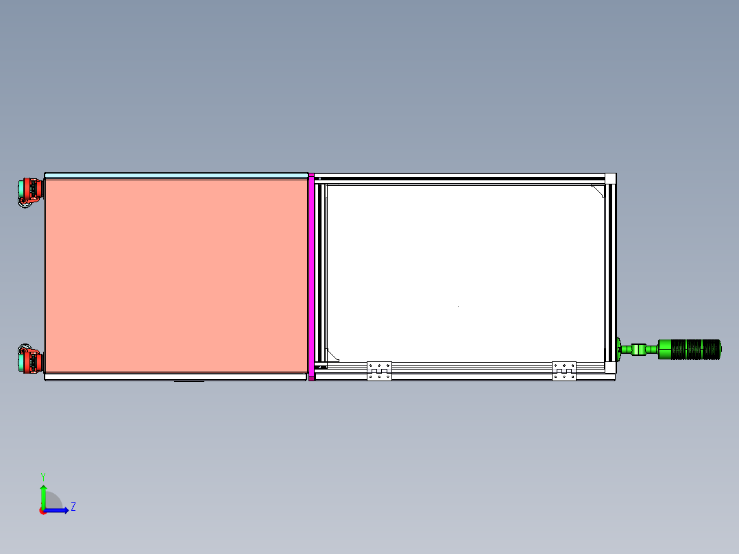 钮子开关耐久试验机左视图