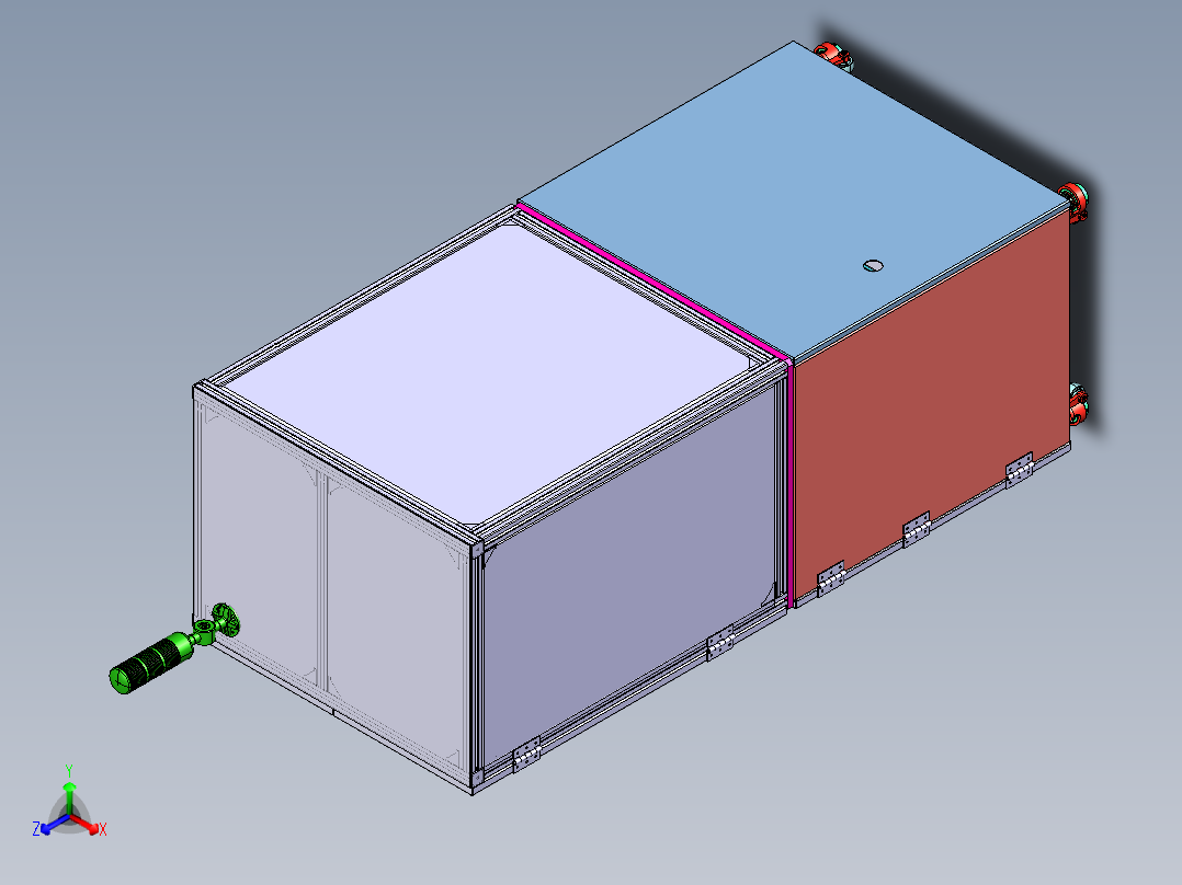 钮子开关耐久试验机正等轴测图