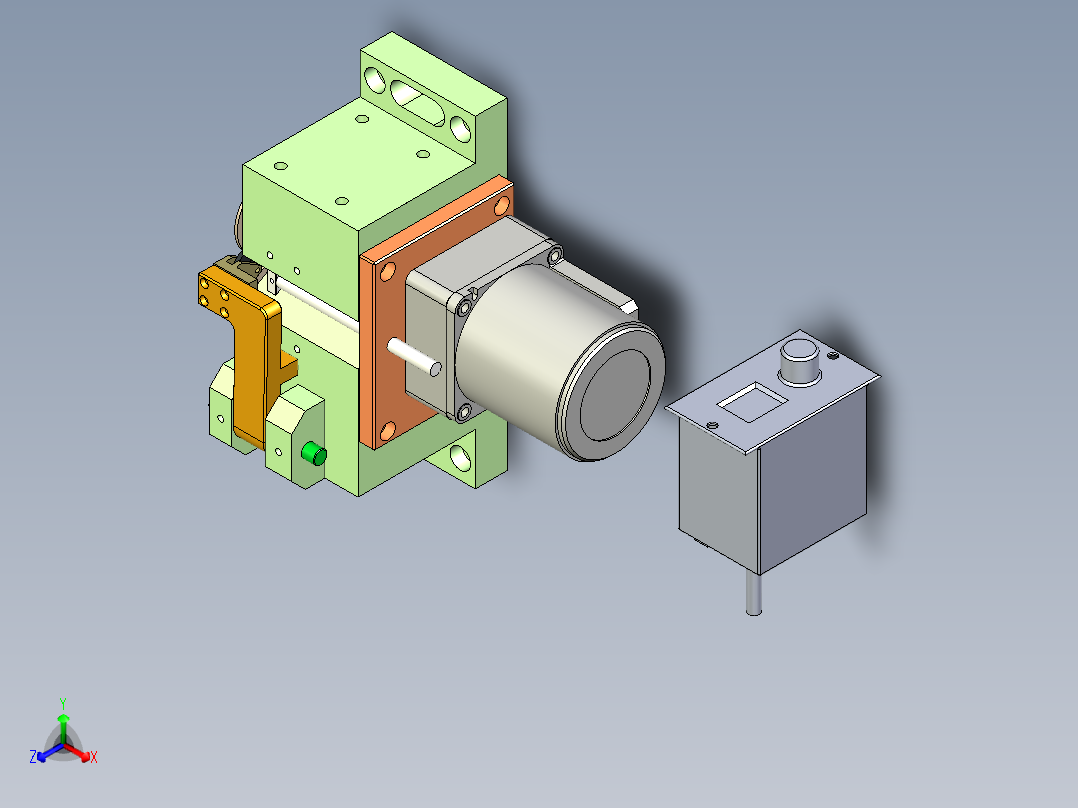 半自动冲子研磨机头主视图