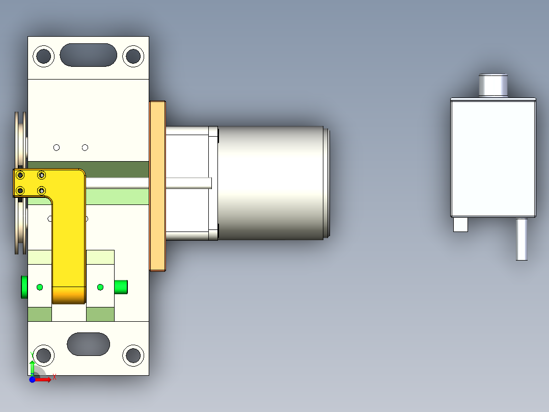 半自动冲子研磨机头前视图