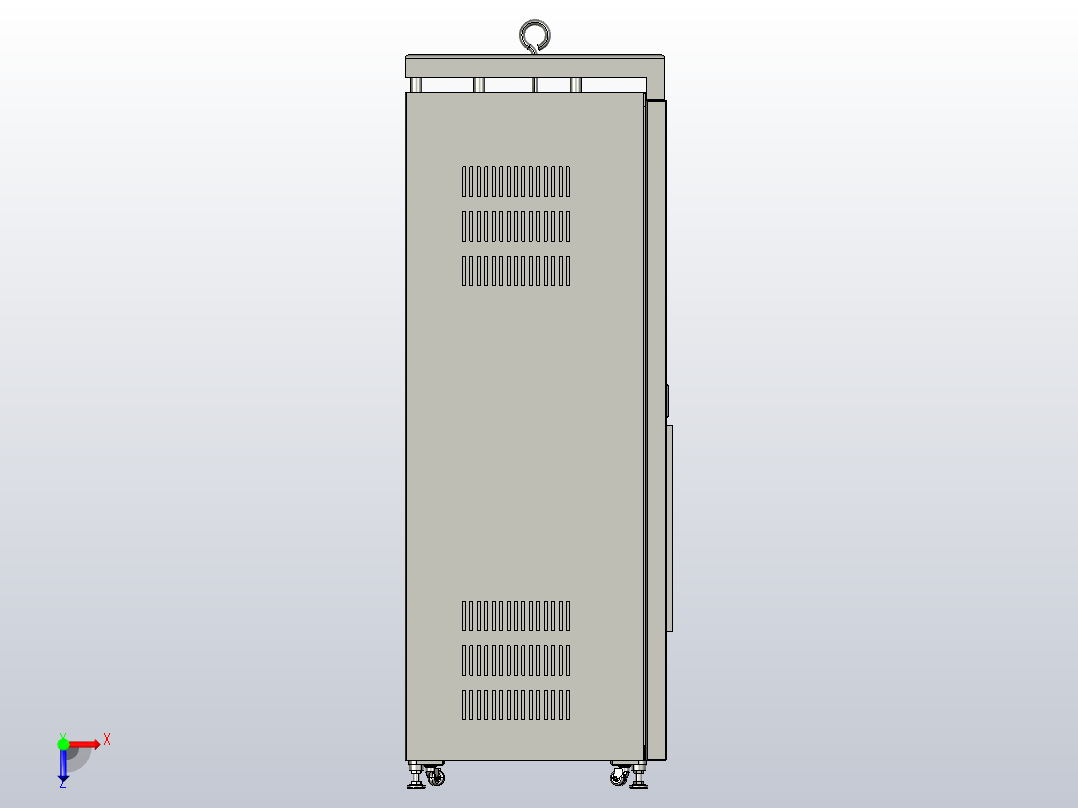 自动化设备电箱，电控箱俯视图