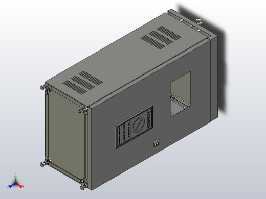 自动化设备电箱，电控箱正等轴测缩略图