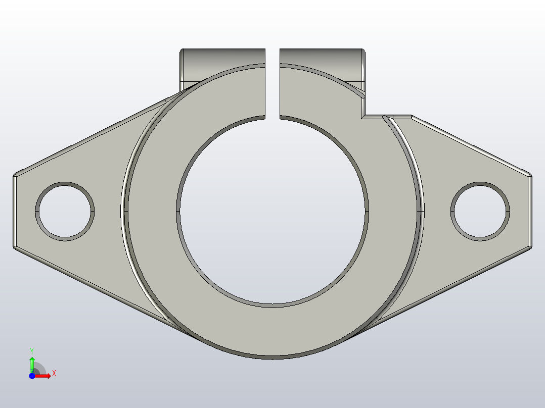 轴支撑SHF(不同尺寸)前视图