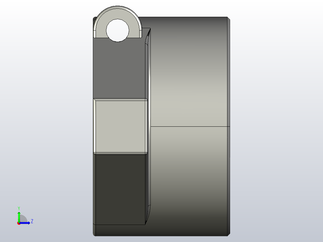 轴支撑SHF(不同尺寸)左视图