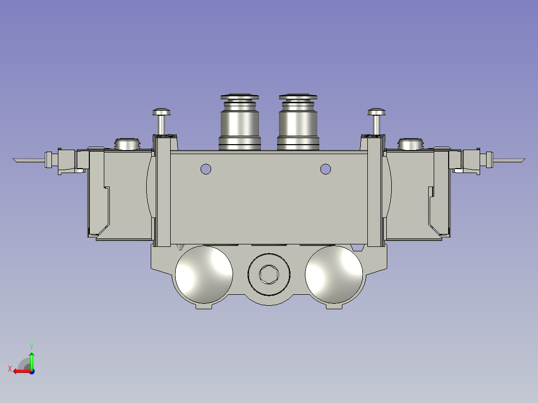 OP20-流线电磁阀组件8位FESTO后视图