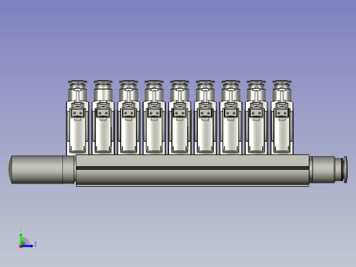 OP20-流线电磁阀组件8位FESTO左视缩略图