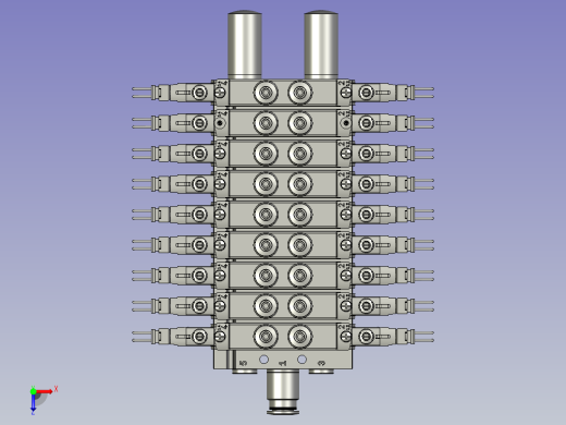 OP20-流线电磁阀组件8位FESTO俯视缩略图