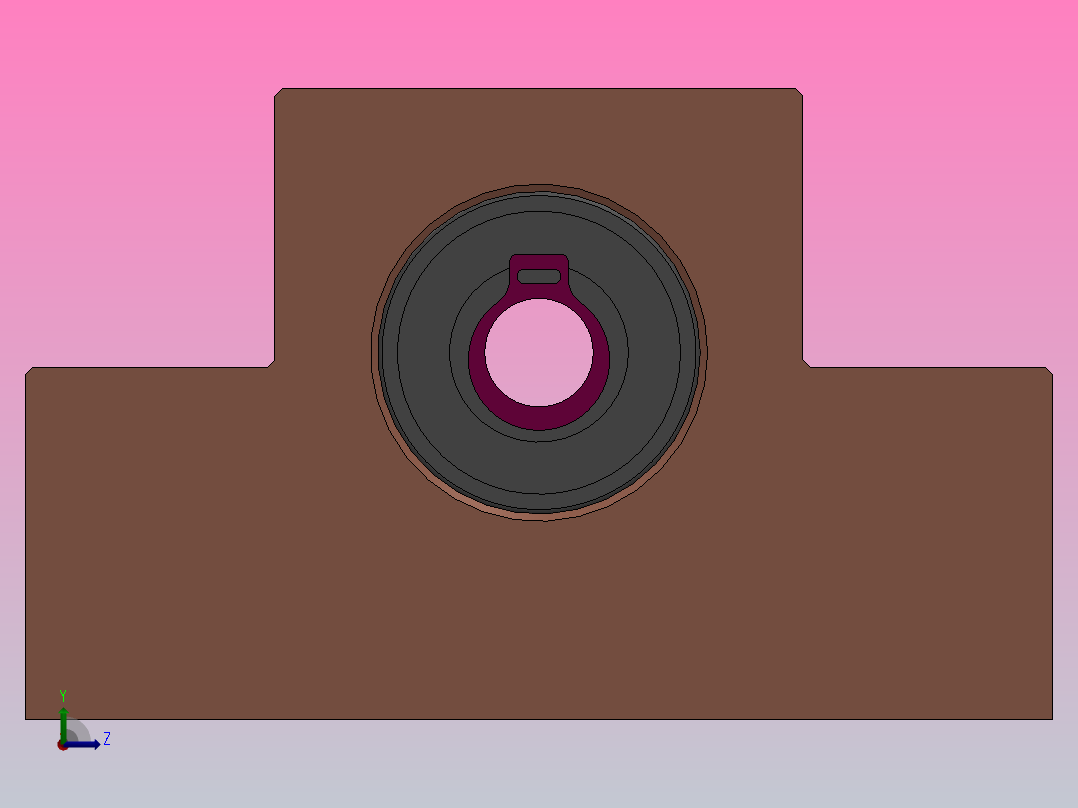 滚珠丝杆支撑座固定座BUN10左视图